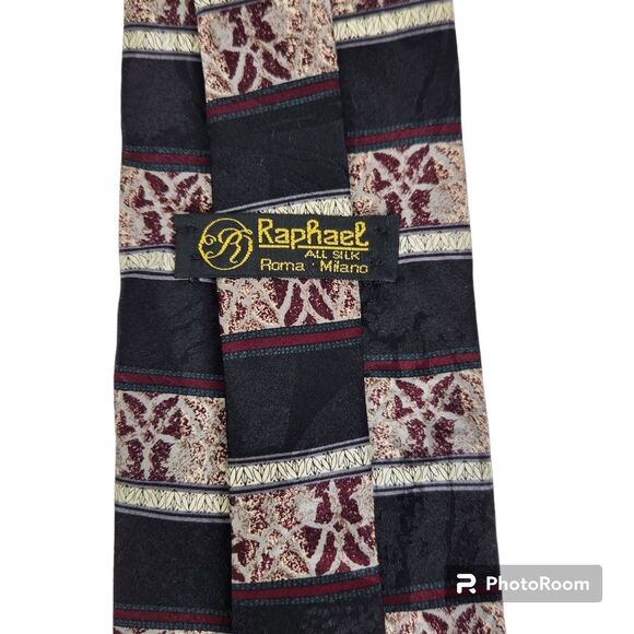 Raphael Roma Milano Mens Handmade All Silk Tie - Picture 4 of 6